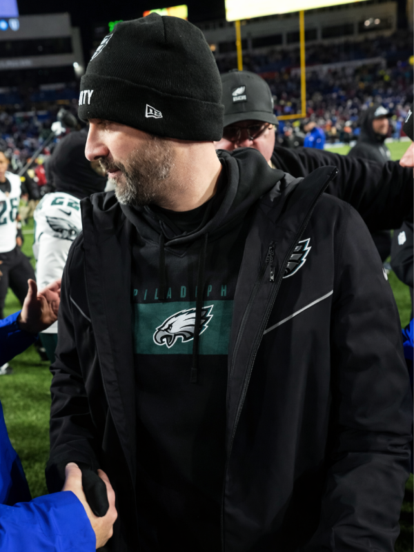 Philadelphia Eagles Nick Sirianni Black Coach Hooded Jacket