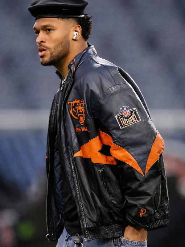 Roschon Johnson Wild Card Playoffs Chicago Bears Jacket Black