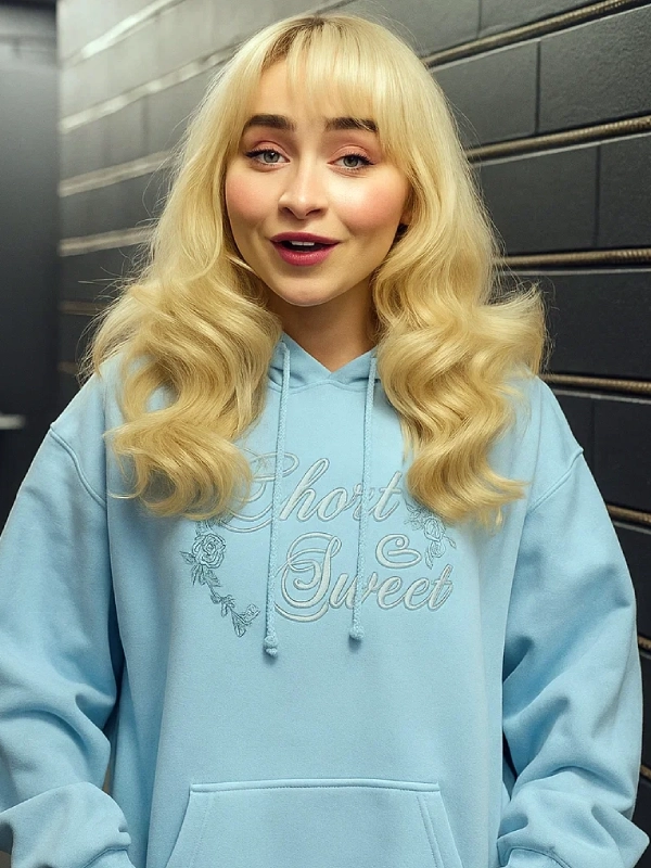 Sabrina-Carpenter-Short-Sweet-Blue-Hoodie