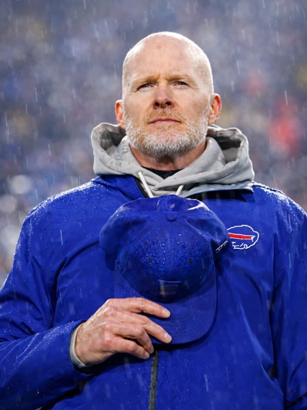 Sean McDermott Buffalo Bills 2025 Blue Zip Jacket