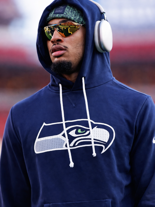 Seattle Seahawks 2025 Blue Sideline Pullover Hoodie