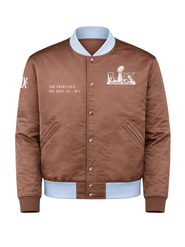 Super Bowl LX Legacy Brown Bomber Jacket