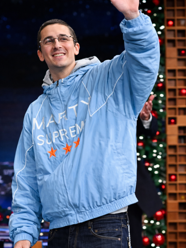 The Tonight Show Starring Jimmy Fallon Timothée Chalamet Blue Jacket