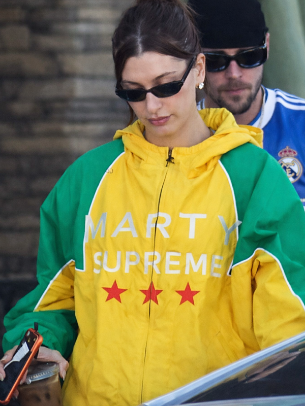 Unisex Hailey Bieber Full Zip Green Yellow Brazil Jacket