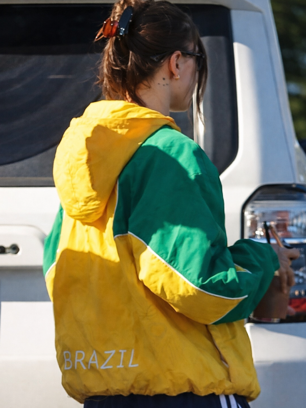Unisex Hailey Bieber Yellow Marty Supreme Hoodie
