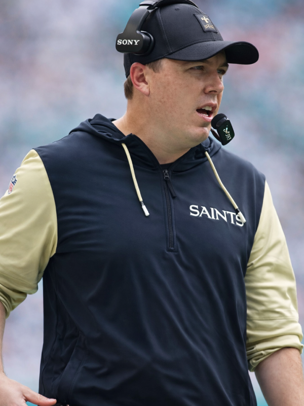 Unisex Saints Coach Black and Beige Half Zip Hoodie