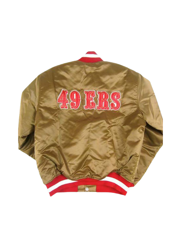 Vintage San Francisco 49ers Gold Bomber Jacket