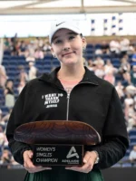 Adelaide International Mirra Andreeva Black Jacket