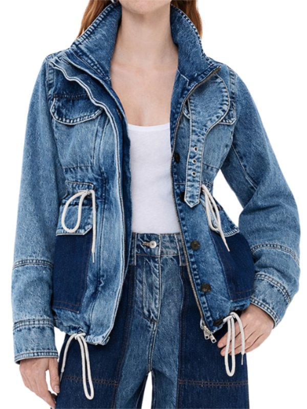 Athena Grant 9-1-1-S09 Angela Bassett Blue Denim Jacket