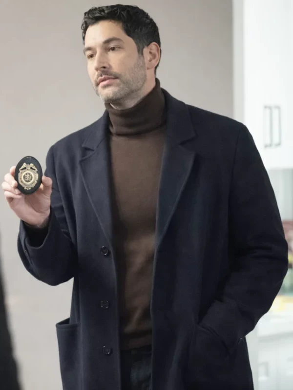 CIA S01 Tom Ellis Black Coat