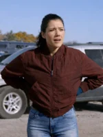 Chicago-Fire-S14-Hanako-Greensmith-Maroon-Jacket