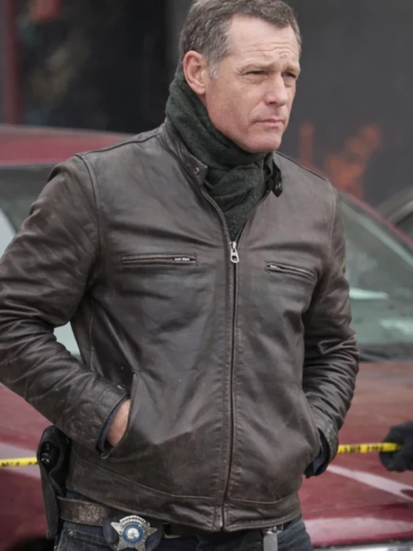 Chicago PD S13 Jason Voight Brown Jacket