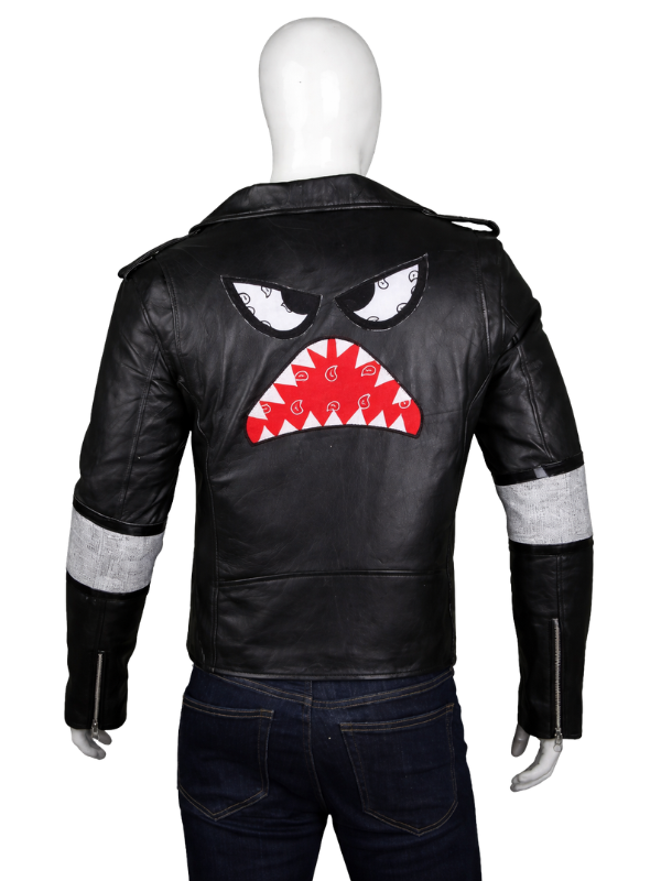Daft-Punk-Instant-Crush-Shark-Black-Leather-Jacket