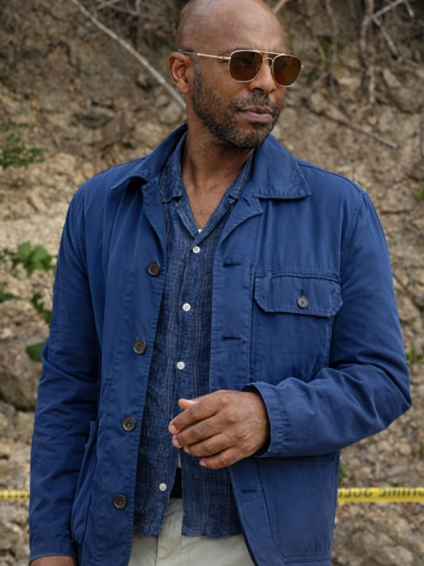 Death in Paradise S15 DI Mervin Wilson Blue Jacket