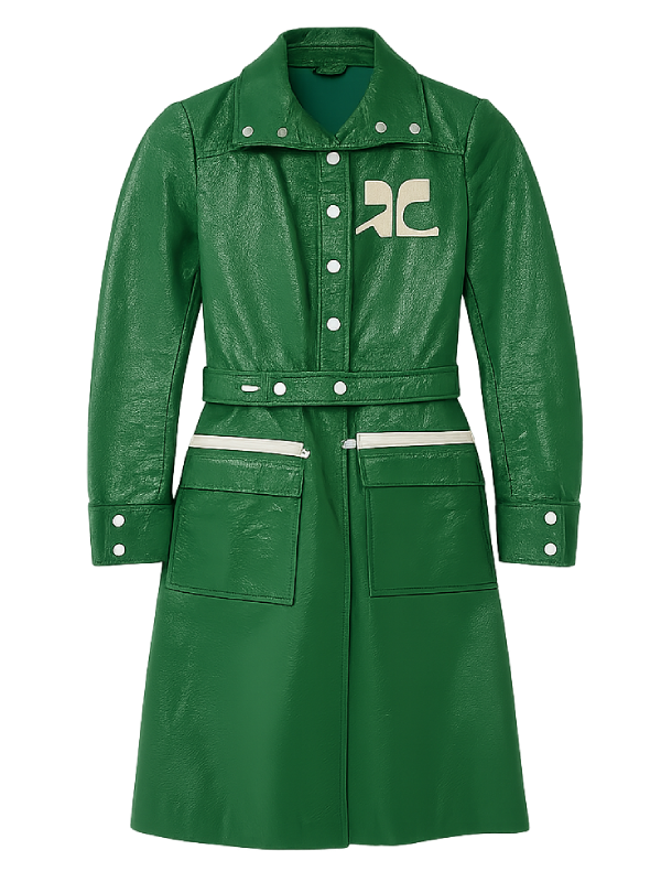 Gigi-Gladstone-Wild-Cherry-Nicole-Lecky-Green-Leather-Coat