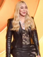 Grammy Award 2026 Cher Black Leather Blazer