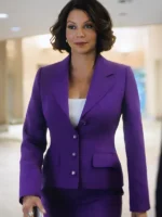 Mae-Silver-Boston-Blue-Season-1-Gloria-Reuben-Purple-Blazer