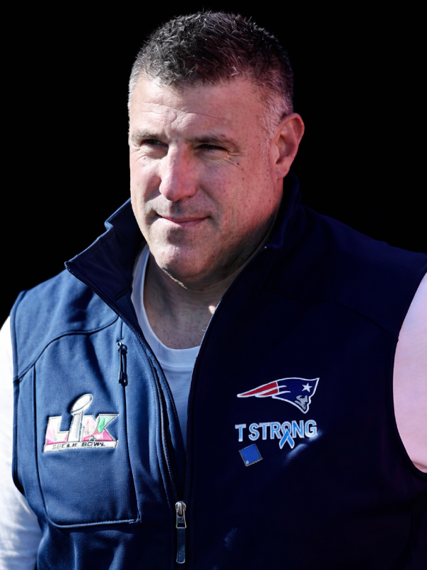 Mike Vrabel Patriots Super Bowl LX T Strong Navy Blue Vest