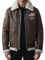 Olympics 2026 Team USA Brown Jacket