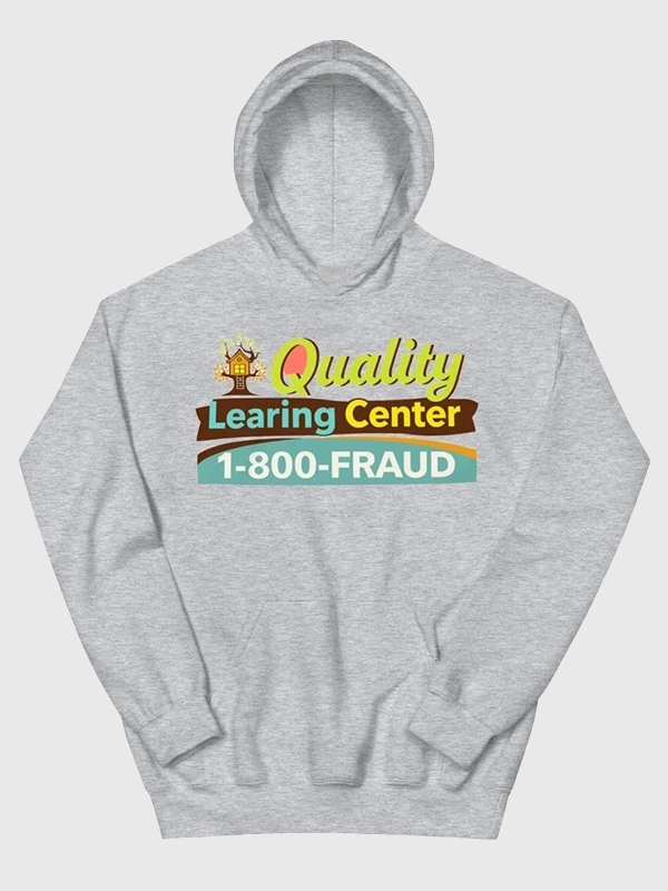 Quality-Learning-Center-Grey-Pullover-Fleece-Hoodie