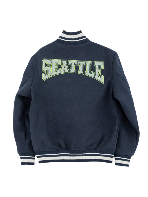 Super Bowl Champions Seattle Seahawks Varsity Navy Blue Jacket