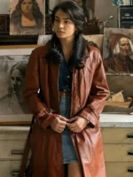 The-Big-Fake-Aurora-Giovinazzo-Brown-Coat