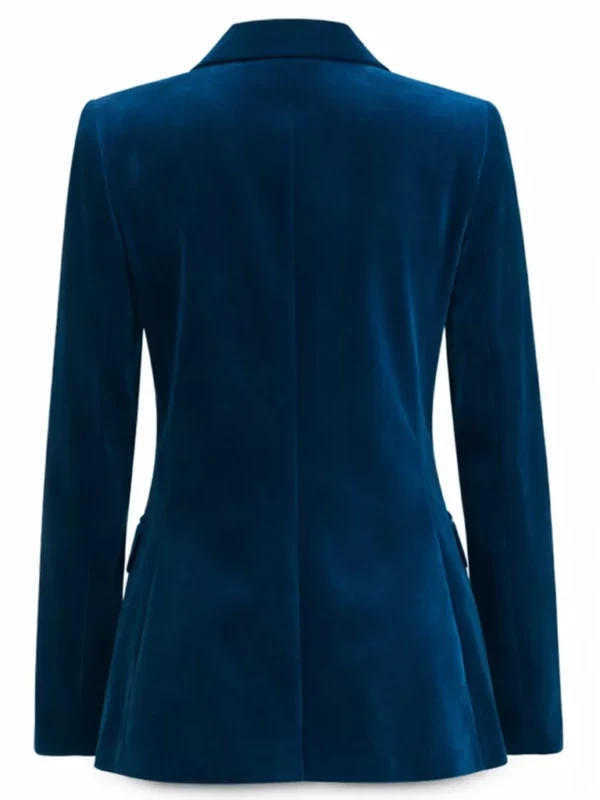 The Lincoln Lawyer S04 Becki Lorna Crane Blue Velvet Blazer