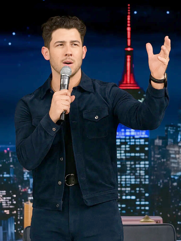 The-Tonight-Show-S13-Nick-Jonas-Suede-Jacket