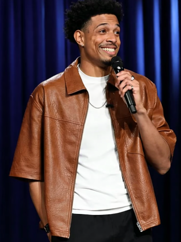 The-Tonight-Show-S13-Ontonio-Leather-Brown-Jacket