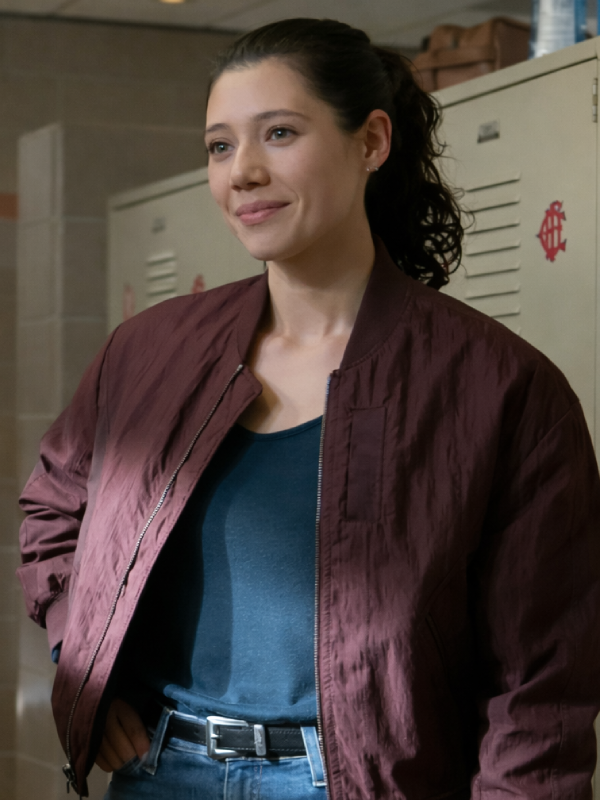 Violet-Mikami-Chicago-Fire-S14-Hanako-Greensmith-Maroon-Jacket