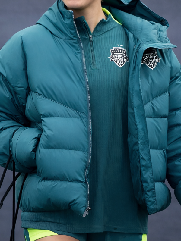 Washington Spirit Training Aubrey Kingsbury Puffer blue Jacket