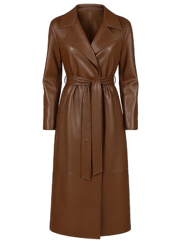 Winter-Wonderland-2025-Bobbie-Brown-Leather-Trench-Coat