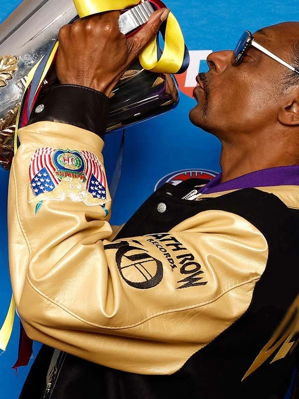 AFL 2025 Snoop Dogg Black and Golden Death Row Records Jacket