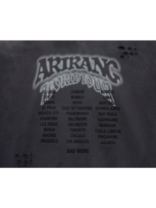 BTS Arirang World Tour Zip Up Black Hoodie