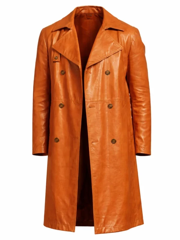 Bridgerton S04 Will Mondrich Martins Imhangbe Brown Leather Coat