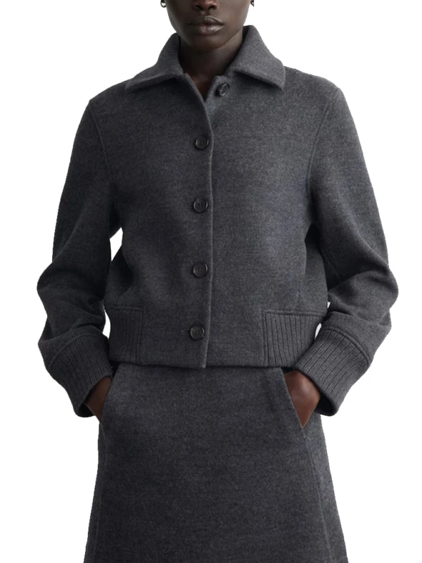 CIA S01 Melinda Michael Mona Azar Grey Wool Jacket