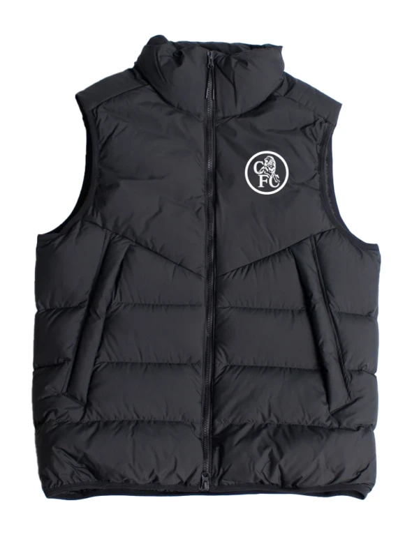 Captain Reece James Black Puffer Vest