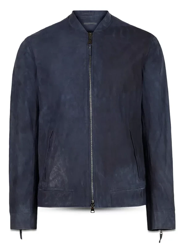 Days of Our Lives S61 Eric Martsolf Brady Black Blue Leather Jacket