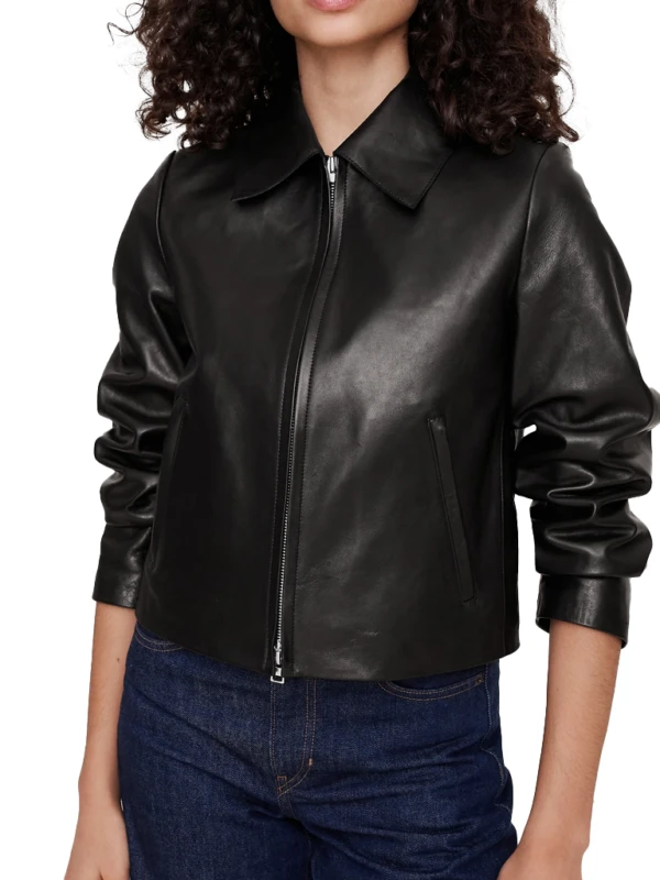 Doc S02 Gina Walker Amirah Vann Black Leather Jacket