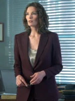 FBI S08 Alana De La Garza Maroon Blazer