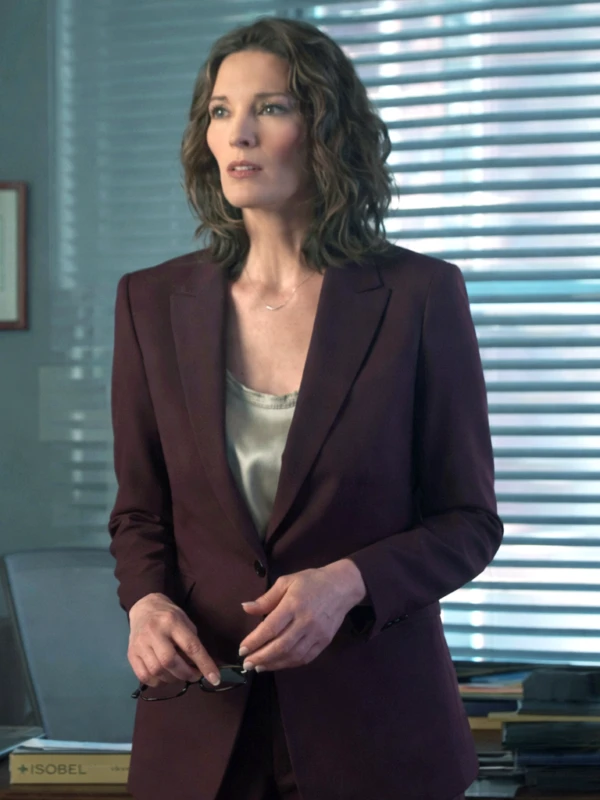 FBI S08 Alana De La Garza Maroon Blazer