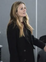 FBI S08 Claire Coffee Black Wool Coat