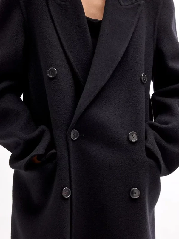 FBI S08 Claire Coffee Vorpe Black Wool Coat