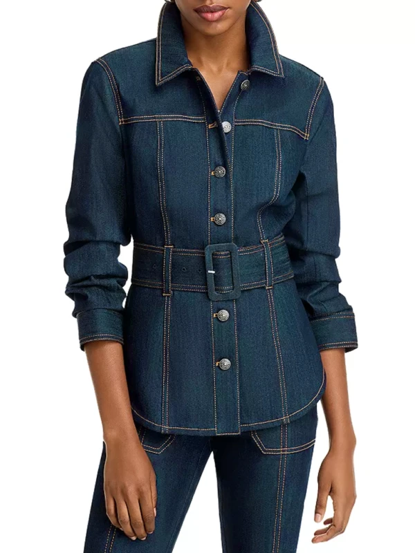 General Hospital S63 Cynthia Watros Nina Reeves Blue Denim Jacket