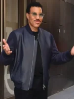 Lionel Richie The View 2026 Black Leather Bomber Jacket