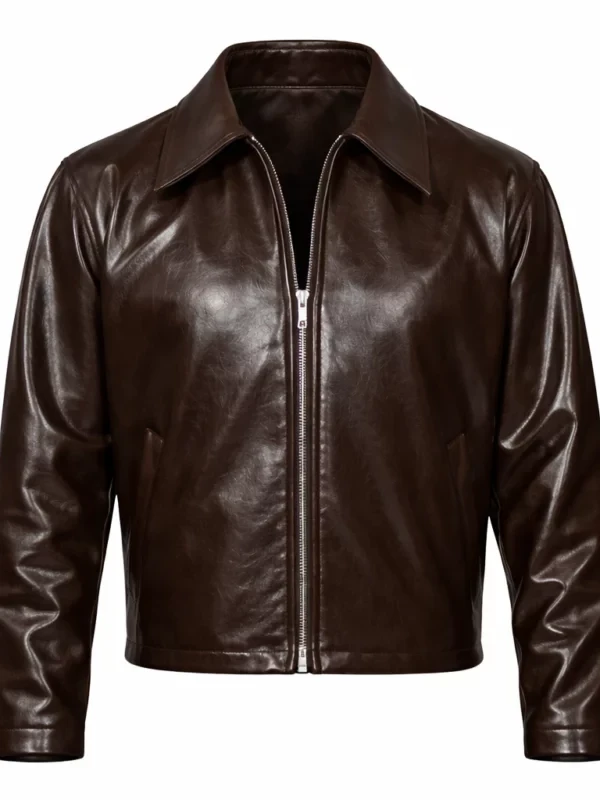Love is Blind Nick Lachey Brown Leather Jacket