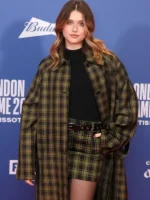 Nicole Wallace London Game 2026 Checked Coat