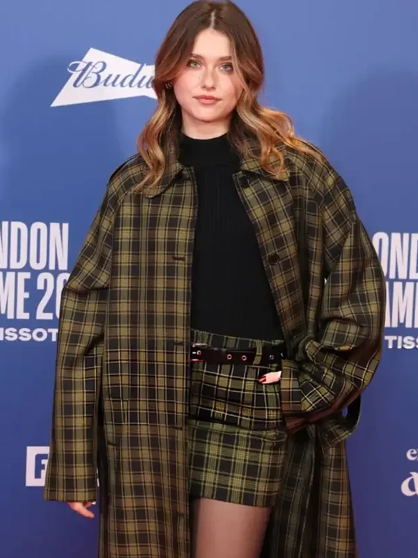 Nicole Wallace London Game 2026 Checked Coat