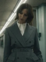 Rebecca Hall The Beauty S01 Grey Belted Blazer