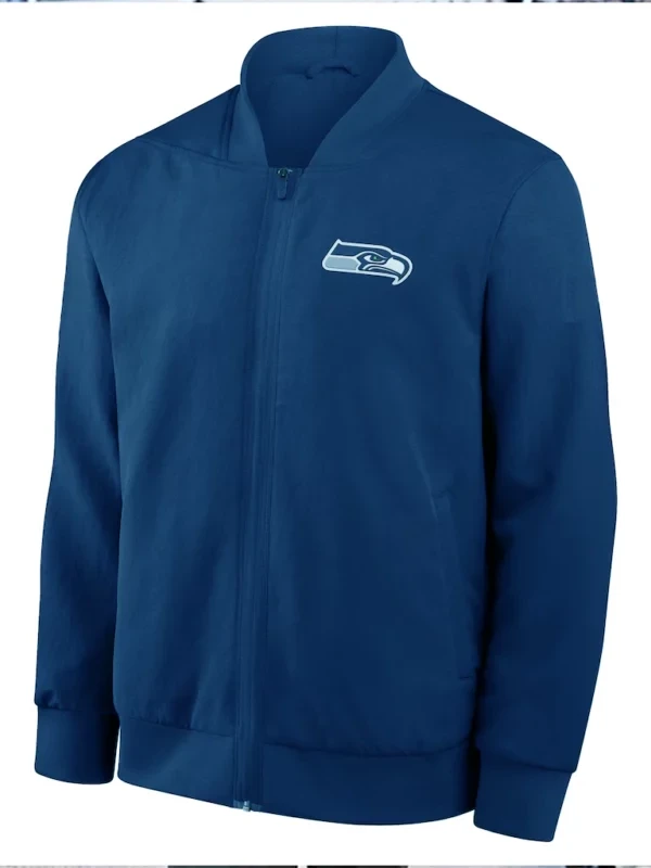 Seahawks Super Bowl LX Mike Macdonald Blue Bomber Jacket